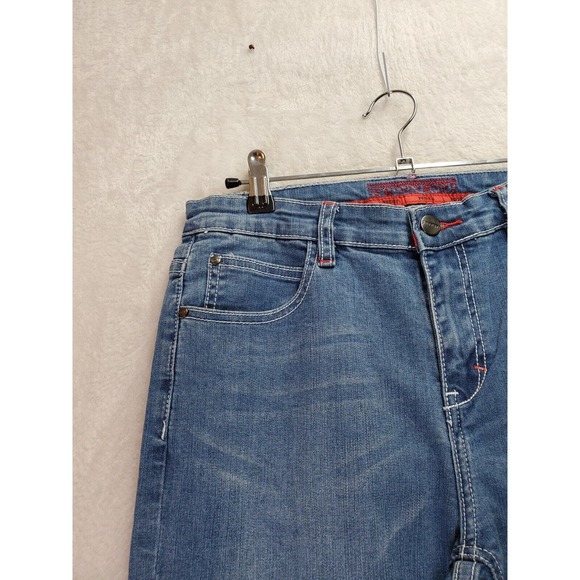 Ferrani Jeans Boys 16 Blue‎ Denim Cotton Stretch Light Wash Pockets Straight Leg - Picture 6 of 10